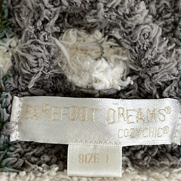 Barefoot Dreams Cozy Chic Striped Hooded Robe (NO BELT) - Size 1 (Small) - Picture 6 of 8